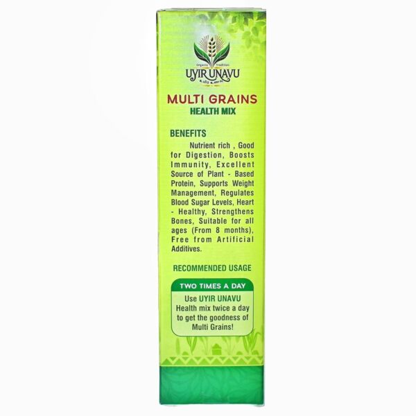 Uyir Unavu Multi Grains Nutrient Rich Health Mix Powder | 21 healthful Natural Ingredients | 100% Natural, Tasty & Nutritious | Rich in Fiber & High Protein | 400g pack