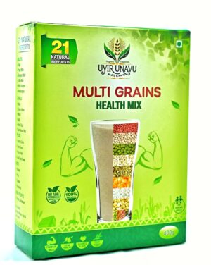 Uyir Unavu Multi Grains Nutrient Rich Health Mix Powder | 21 healthful Natural Ingredients | 100% Natural, Tasty & Nutritious | Rich in Fiber & High Protein | 400g pack